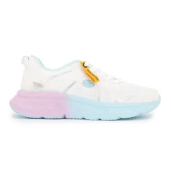 DOCKERS BY GERLI Baskets basses de sport en tissu logo argenté Femme BLANC Discount