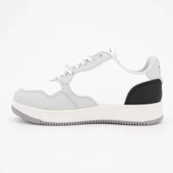 LEE COOPER Baskets basses semelle épaisse lacets avec vagues Enfant GRIS Best