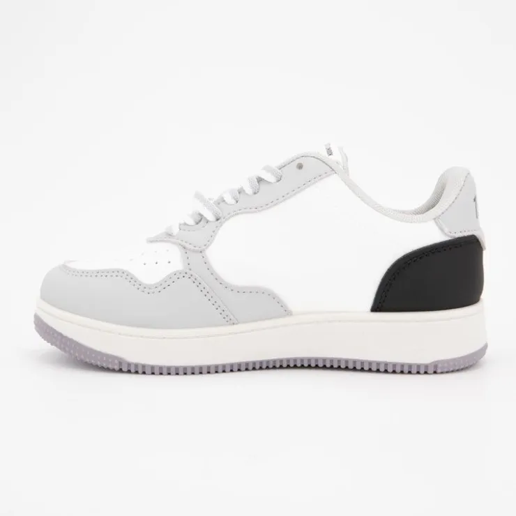 LEE COOPER Baskets basses semelle épaisse lacets avec vagues Enfant GRIS Best