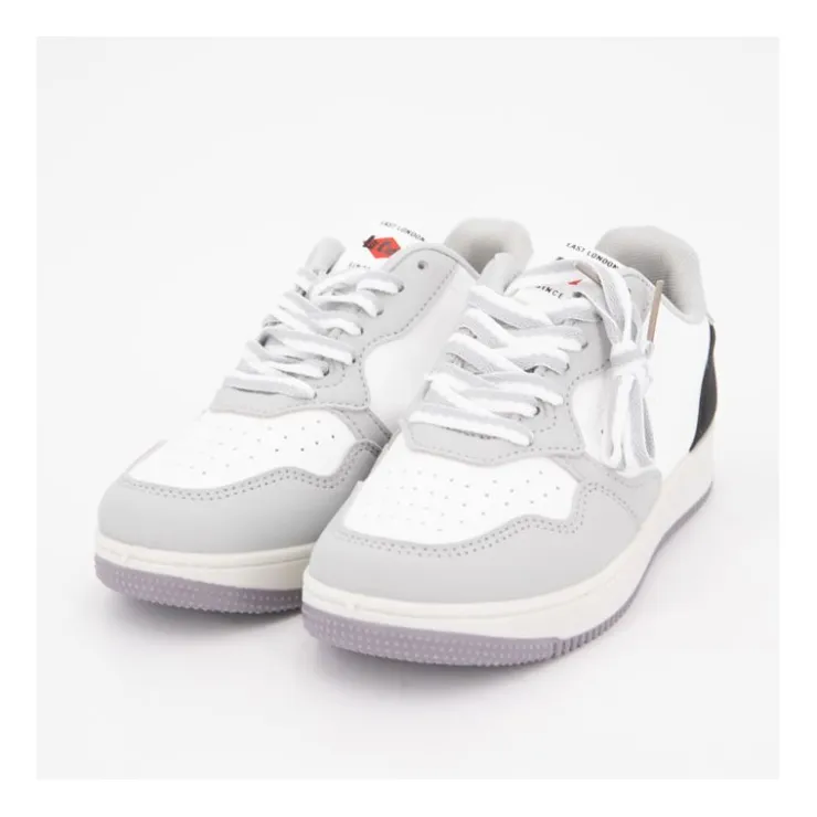 LEE COOPER Baskets basses semelle épaisse lacets avec vagues Enfant GRIS Best