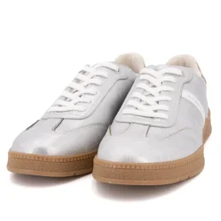 TOM TAILOR Baskets basses silver à lacets semelle gomme Femme ARGENT Online