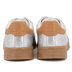 TOM TAILOR Baskets basses silver à lacets semelle gomme Femme ARGENT Online