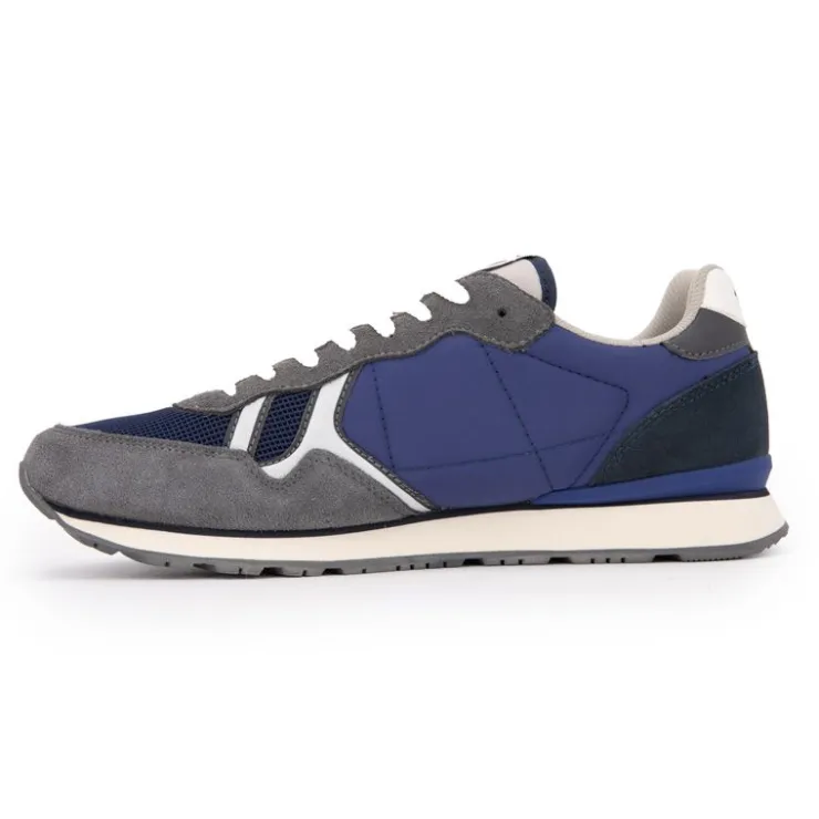 PEPE JEANS Baskets basses suédine mud bro à lacets Homme BLEU FONCE Sale