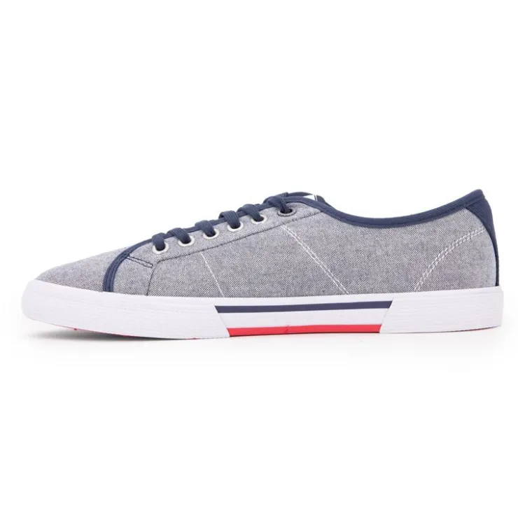 PEPE JEANS Baskets basses toile brady à lacets Homme BLEU Clearance