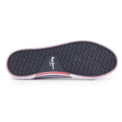 PEPE JEANS Baskets basses toile brady à lacets Homme BLEU Clearance