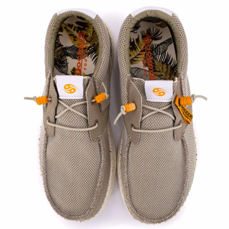 DOCKERS BY GERLI Baskets bateau en toile Homme BEIGE