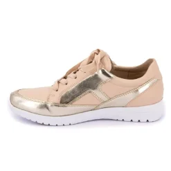 CAPRICE Baskets bicolore dorée avec fermeture éclair Femme BEIGE Best