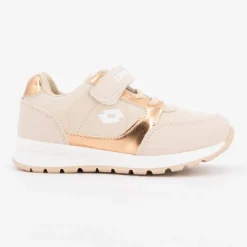 LOTTO Baskets bi colore avec scratch semelle blanche Verone Enfant BEIGE Hot