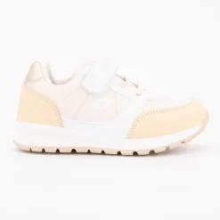 LOTTO Baskets bi colore avec scratch semelle blanche beige Verone Enfant ROSE CLAIR Clearance