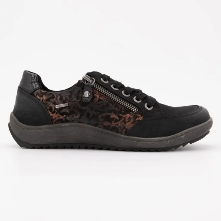ROMIKA Baskets black zippée imprimé fleurs Femme NOIR Online