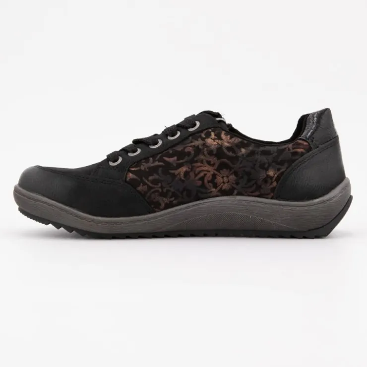 ROMIKA Baskets black zippée imprimé fleurs Femme NOIR Online