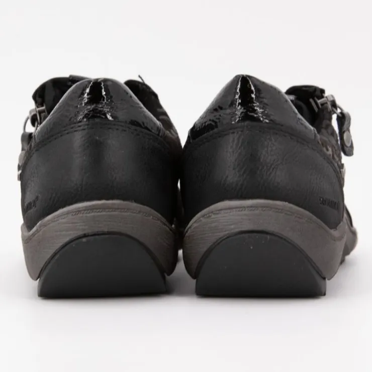 ROMIKA Baskets black zippée imprimé fleurs Femme NOIR Online