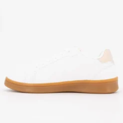 ELLESSE Baskets hes de couleur pêche à lacets semelle gomme Femme BLANC Outlet