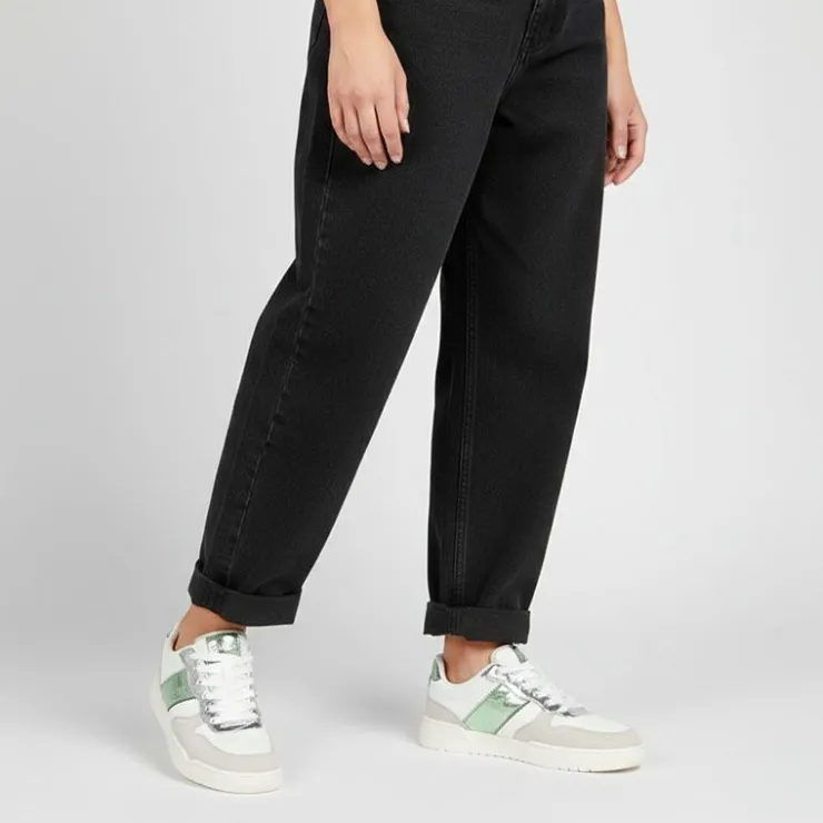 ONLY Baskets blanches Swift argenté brillant Femme VERT Outlet