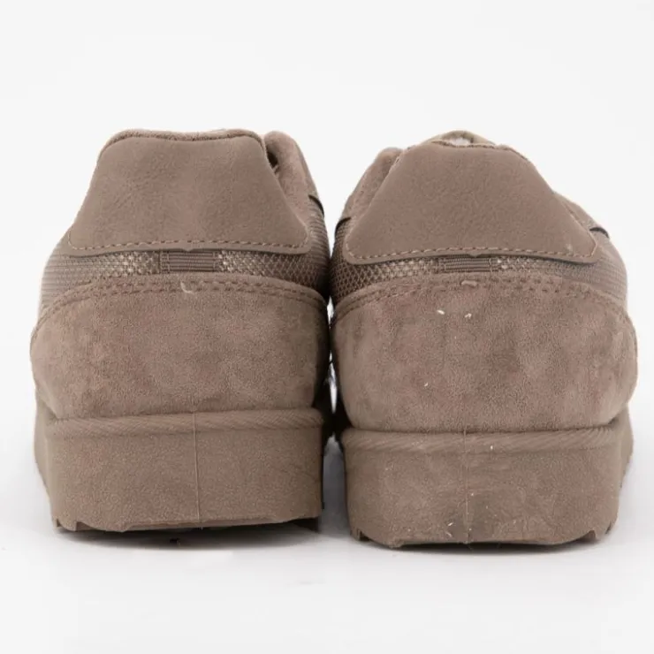 TOM TAILOR Baskets chunky plateforme douclure sherpa Femme MARRON Best