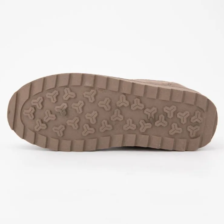 TOM TAILOR Baskets chunky plateforme douclure sherpa Femme MARRON Best