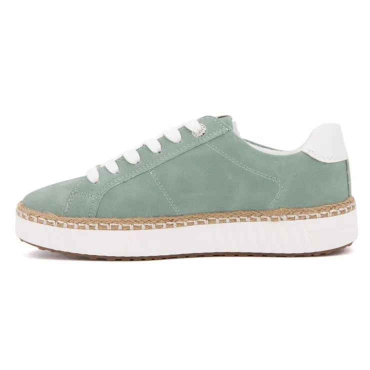 TOM TAILOR Baskets couleur menthe avec corde Femme VERT CLAIR