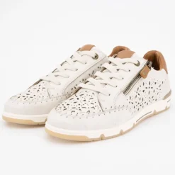 ROMIKA Baskets crème à lacets avec zip semelle blanc Femme BLANC ECRU New