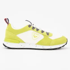 ROSSIGNOL Baskets cuir à lacets héritage semelle à motif Femme VERT Hot