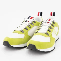 ROSSIGNOL Baskets cuir à lacets héritage semelle à motif Femme VERT Hot