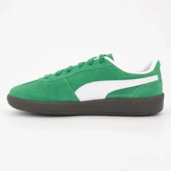 PUMA Baskets cuir daim à lacets palermo junior Enfant VERT Best