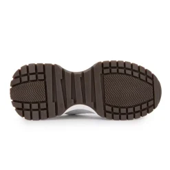 URBAN Baskets cuit blanc et Femme BLEU Sale