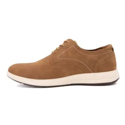 BURTON OF LONDON Baskets de ville à lacets semelle blanche Homme MARRON CLAIR