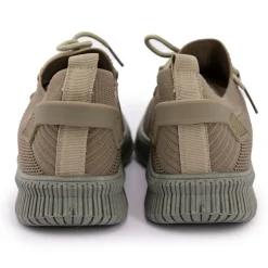 KELARA Baskets en toile à lacets Femme KAKI Sale