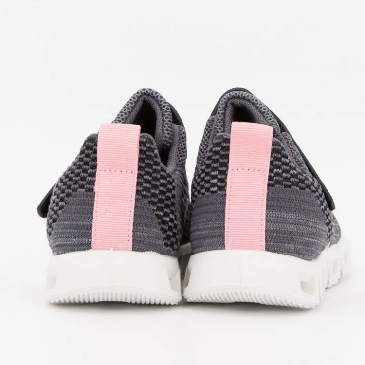 BURTON OF LONDON Baskets en toile à scratch euloge semelle design Enfant GRIS FONCE Sale