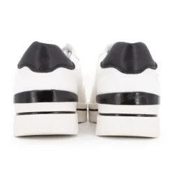 TOM TAILOR Baskets en toile hes avec logo doré Femme BLANC Clearance