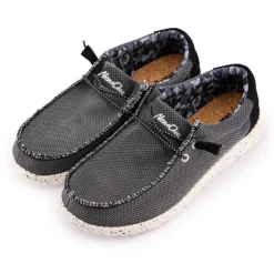 NEW ONE Baskets en toile noir et beige Homme GRIS FONCE Best