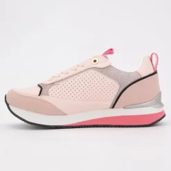 US POLO Baskets full semelle épaisse logo gold Femme ROSE New