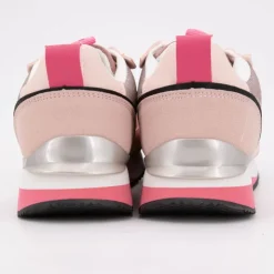 US POLO Baskets full semelle épaisse logo gold Femme ROSE New