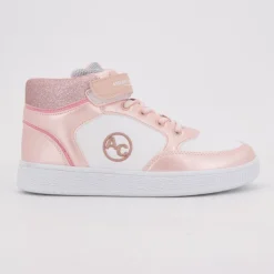 AMERICAN COLLEGE Baskets hautes à paillettes avec scratch Enfant ROSE Outlet