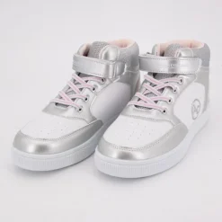 AMERICAN COLLEGE Baskets hautes à paillettes avec scratch Enfant ARGENT Outlet