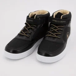 AMERICAN COLLEGE Baskets hautes à paillettes avec scratch Enfant NOIR Outlet