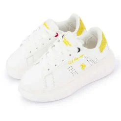 US POLO Baskets helis 003k Enfant JAUNE Outlet
