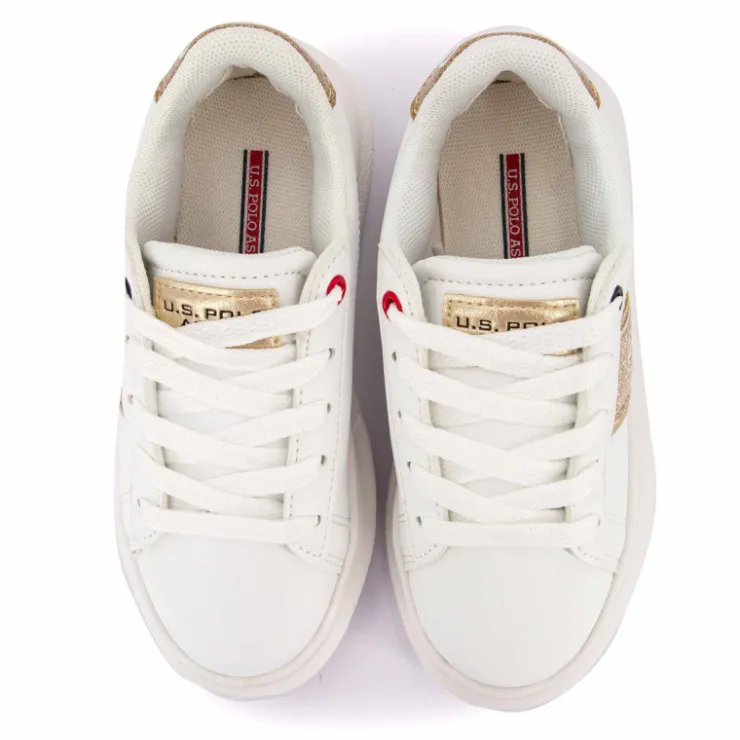 US POLO Baskets helis 004k Enfant OR Discount