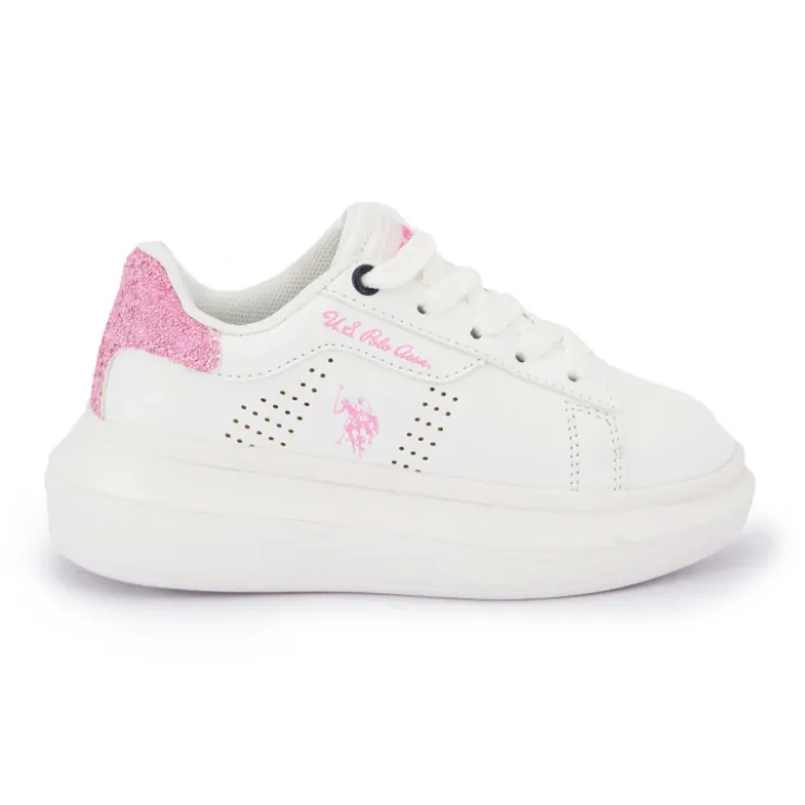 US POLO Baskets helis 003k Enfant ROSE Hot