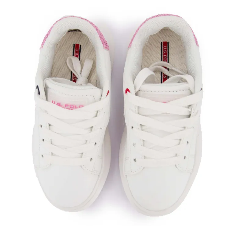 US POLO Baskets helis 003k Enfant ROSE Hot