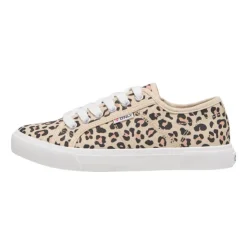 ONLY Baskets imprimé léopard nicola cream coton Femme BEIGE Outlet