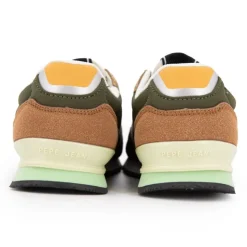 PEPE JEANS Baskets london class b lacets beiges semelle vert pastel Enfant MULTICOLORE