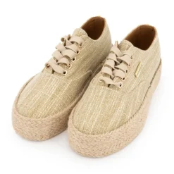LES TROPEZIENNES PAR M.BELARBI Baskets mode cosmic en tissu Femme BEIGE Sale