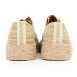 LES TROPEZIENNES PAR M.BELARBI Baskets mode cosmic en tissu Femme BEIGE Sale