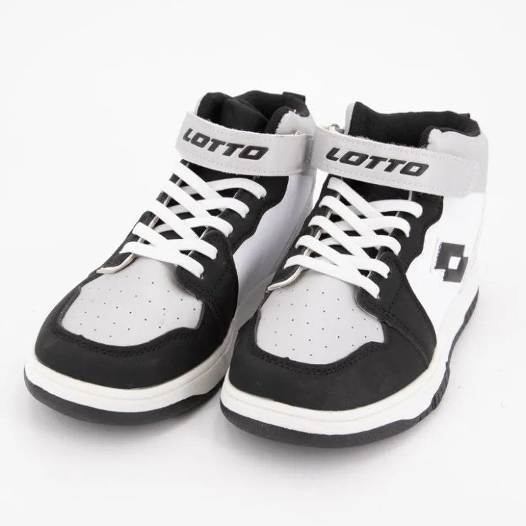 LOTTO Baskets montantes avec scratch et lacets Enfant GRIS Sale