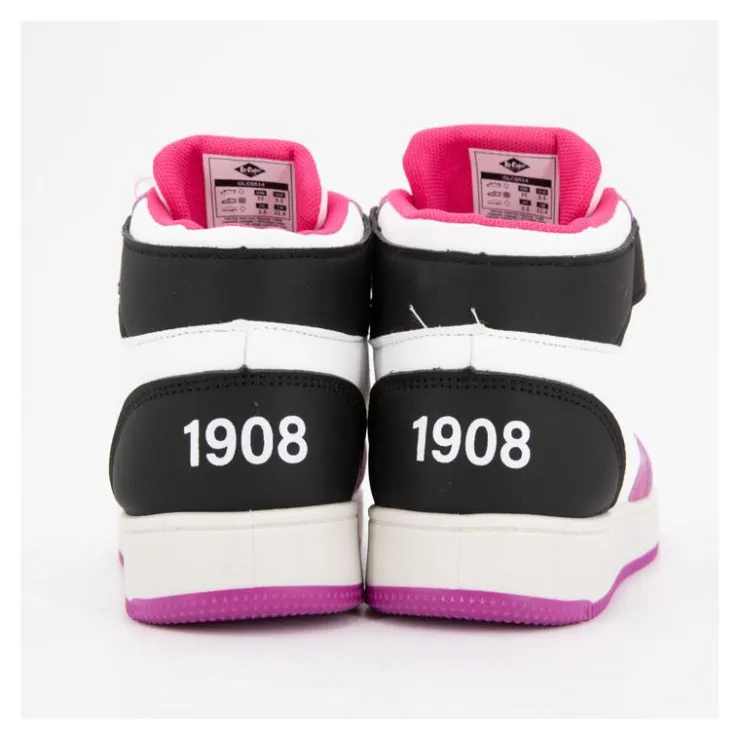 LEE COOPER Baskets montantes bi color à lacets Enfant ROSE Discount