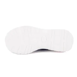 ICECOOL SAINT TROPEZ Baskets montantes cuir semelle épaisse blanc Femme BLEU ROI Outlet