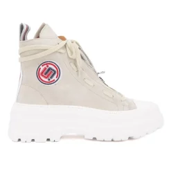 ICECOOL SAINT TROPEZ Baskets montantes cuir semelle épaisse blanc Femme BEIGE Outlet