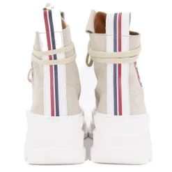 ICECOOL SAINT TROPEZ Baskets montantes cuir semelle épaisse blanc Femme BEIGE Outlet