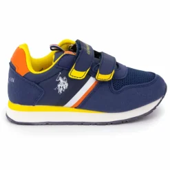 US POLO Baskets nobil Enfant BLEU FONCE New